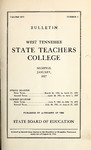 1927 January, West Tennessee State Teachers College bulletin