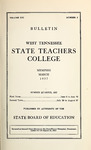 1927 March, West Tennessee State Teachers College bulletin
