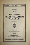 1928 June, West Tennessee State Teachers College bulletin