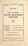 1928 November, West Tennessee State Teachers College bulletin