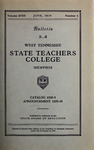 1929 June, West Tennessee State Teachers College bulletin