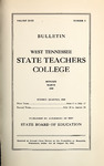 1929 March, West Tennessee State Teachers College bulletin