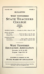 1929 November, West Tennessee State Teachers College bulletin