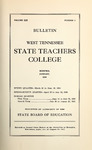 1930 January, West Tennessee State Teachers College bulletin