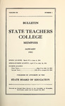 1931 January, West Tennessee State Teachers College bulletin