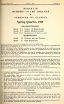 1950 March, Memphis State College bulletin