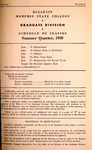 1950 Summer, Memphis State College bulletin