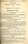 1951 March, Memphis State College bulletin
