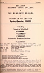 1952-1953 Spring, Memphis State College bulletin