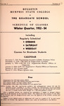 1953-1954 Winter, Memphis State College bulletin