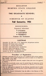 1954 Fall, Memphis State College bulletin