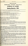 1954 March, Memphis State College bulletin