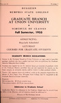 1955 Fall, Memphis State College bulletin