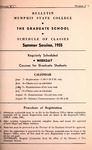 1955 Summer, Memphis State College bulletin
