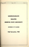 1958 August, Memphis State University bulletin