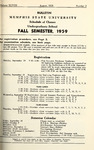 1959 August, Memphis State University bulletin