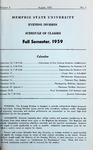 1959 August, Memphis State University bulletin