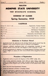 1959 January, Memphis State University bulletin