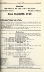 1960 August, Memphis State University bulletin