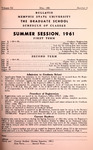 1961 May, Memphis State University bulletin