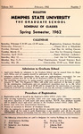 1962 February, Memphis State University bulletin