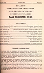 1963 August, Memphis State University bulletin