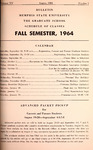 1964 August, Memphis State University bulletin