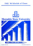 1986 Fall, Memphis State University schedule of classes