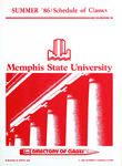 1986 Summer, Memphis State University schedule of classes