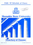 1987 Fall, Memphis State University schedule of classes