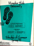 1991 Spring, Memphis State University schedule of classes