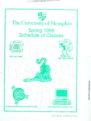 "1999 Spring, University of Memphis schedule of classes"