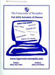 2001 Fall, University of Memphis schedule of classes