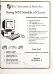 2002 Spring, University of Memphis schedule of classes