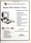 2002 Summer, University of Memphis schedule of classes