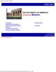 1999-2001, University of Memphis bulletin