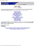 2001-2003, University of Memphis bulletin