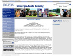 2010-2011, University of Memphis bulletin