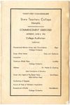 1933 West Tennessee State Teachers College commencement program
