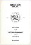 1972 December Memphis State University commencement program