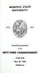 1965 May Memphis State University commencement program