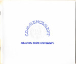 Memphis State University commencement, 1977 May. Program