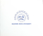 Memphis State University commencement, 1984 December. Program
