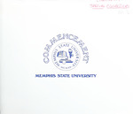 Memphis State University commencement, 1985 December. Program