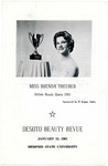 Memphis State University DeSoto Beauty Review program, 1962