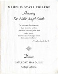 Dr. Nellie Angel Smith dinner, Memphis State College, 1952