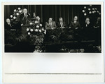 R.M. Robison at dedication of Robison Hall, Memphis State University, 1965